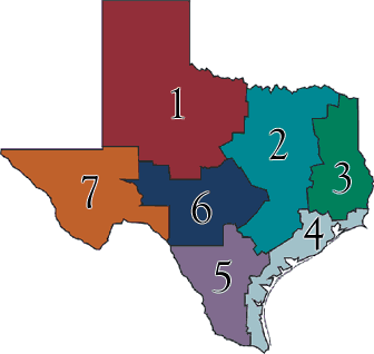 general areas of texas